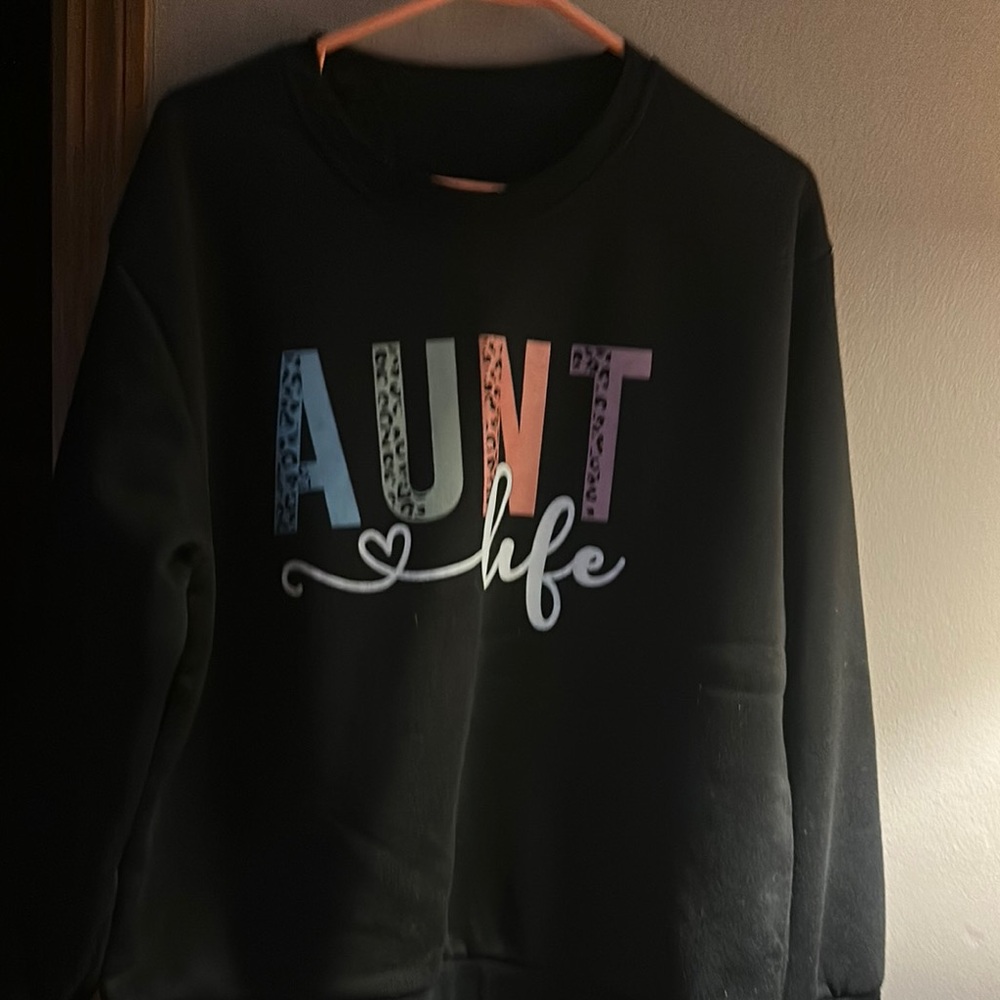 Aunt Life Kids Sweatshirt - Black